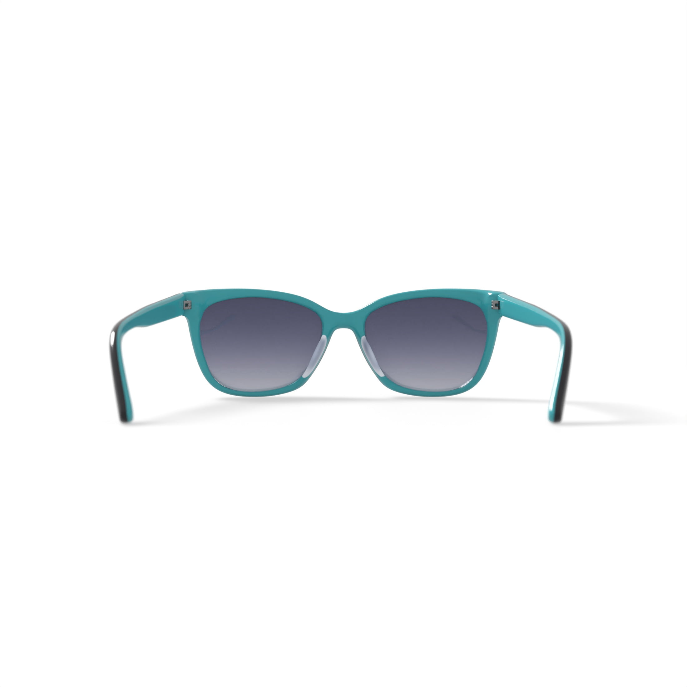 Calvin Klein Women's Rx'able Fashion Sunglasses, CK19503SG, Black/Teal, 55-17-135, with Case