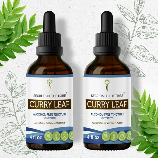 Curry Leaf Tincture AlcoholFREE Extract, Organic Curry Leaf (Murraya