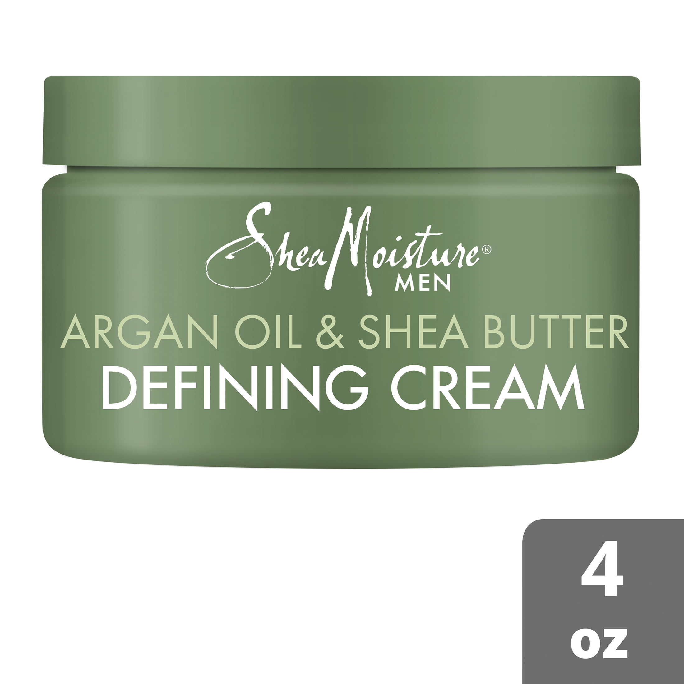 SheaMoisture Men's Defining Hair Cream Argan Oil and Shea for Curly Hair  with Shea Butter 4 oz 