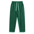 thumbnail image 2 of Elvqul Mens Sweatpants with Pockets Straight Leg Atheletic Pants Open Bottom Lightweight Running Elasitc Waist Pants for Men Solid, 2 of 5