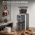 thumbnail image 2 of VAVSEA Conical Burr Coffee Grinder 35 Grind Settings, Electric Bean Coffee Grinder for Espresso, Drip, Pour over, Cold Brew, French Press, Matte Gray, 2 of 11