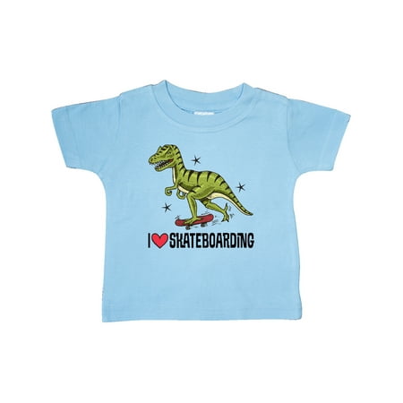 

Inktastic Skateboarding Dinosaur Gift Baby Boy or Baby Girl T-Shirt