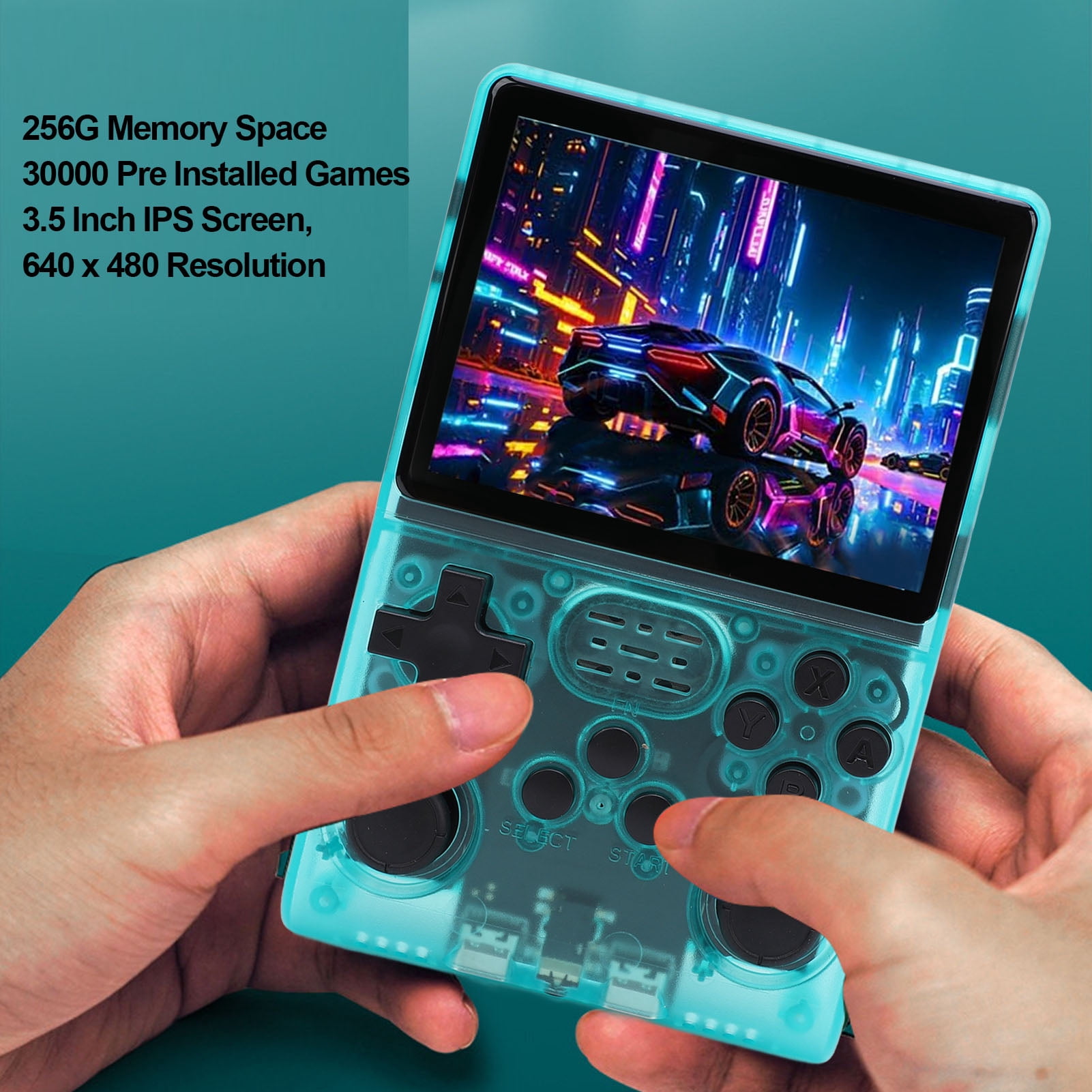 R40S Pro Consola Retro Portátil – Pantalla IPS 3,5″, 256 GB Y 30.000 Juegos, Batería 3800 MAh, Doble Joystick Y Soporte Para 20+ Emuladores