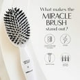 thumbnail image 6 of HAIRtamin Miracle Detangling Brush, One Size, White – Gentle Hair Detangler for Adults and Kids, 6 of 7