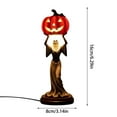 thumbnail image 4 of (2 Pack) Halloween Pumpkin Night Light Scary LED Table Lamp Indoor Party Home Decoration for Kids Adults, 4 of 8