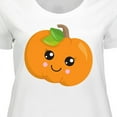 thumbnail image 4 of Inktastic Halloween Pumpkin, Smiling Pumpkin, Trick or Treat Women's Plus Size T-Shirt, 4 of 5