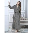 thumbnail image 3 of Peignoir Long pour Femmes en Molleton Doux et Chaud, Barobe en Peluche, Pyjama de Nuit pour Dames, Robe de Chambre, 3 of 3