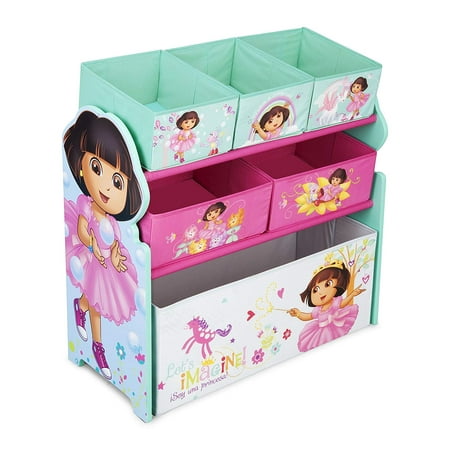 Dora Toy Box - Multi-Bin Toy Organizer, Nick Jr. Dora The Explorer, RWalmartmended for ages 3-6 By Delta Children