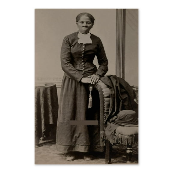 Vintage 1895 Harriet Tubman Photo Print - Vintage Portrait Photo of Underground Railroad Leader Harriet Tubman Wall Art Poster