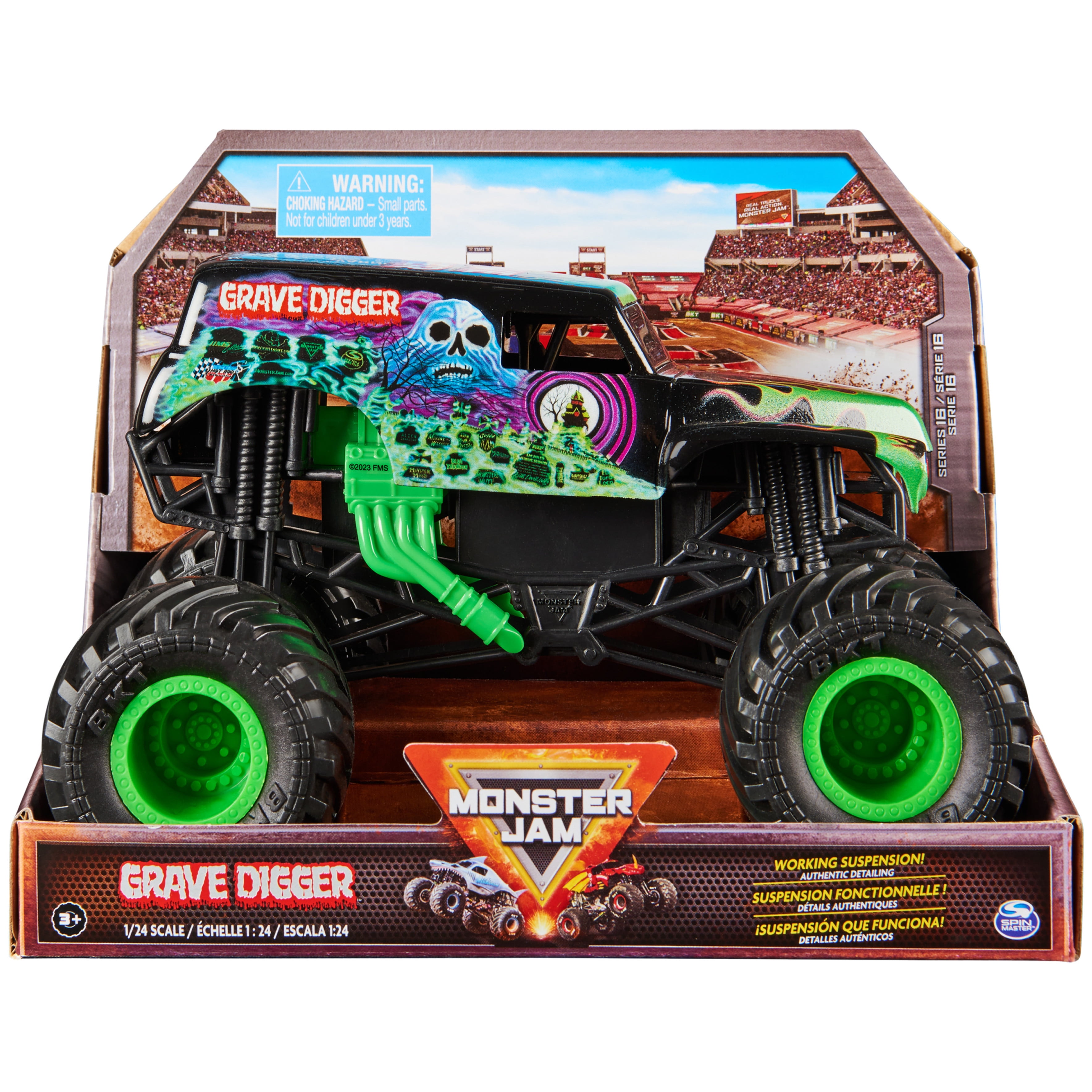 Monster Jam, Grave Digger 124 Scale DieCast Monster Truck