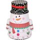 thumbnail image 1 of Caja de almacenamiento de Navidad, Caja de hierro para dulces de Navidad Caja de almacenamiento de latas de dulces de muñeco de nieve de Papá Noel (blanco) (1 unidad), 1 of 2