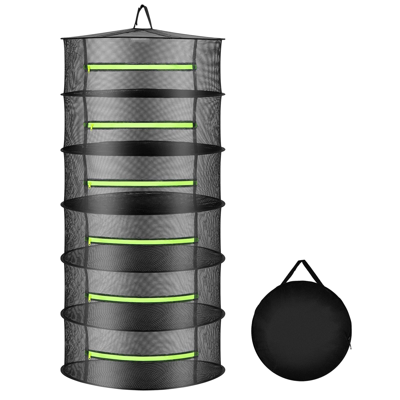 2ft 6 Layer Mesh Hanging Herb Drying Rack Dry Net Plant Drying Rack Net