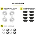 thumbnail image 2 of Hart Brakes Front Rear Brakes and Rotors Kit |Front Rear Brake Pads| Brake Rotors and Pads| Ceramic Brake Pads and Rotors - PHSC.47015.02, 2 of 7