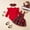 1e Red winter clothes for girls, variant on Baby Girl Clothes Sets: 3 Piece Long Sleeve Top Plaid Romper with Headband Fall Winter Outfit for Infant 0-24 Months Baby Girl Clothes 12 18 Months