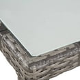 thumbnail image 2 of vidaXL 9 Piece Outdoor Dining Set with Cushions Poly Rattan Grey, 2 of 4