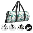 thumbnail image 4 of Rocae Hello Summer Print Round Travel Duffel Bag and Fitness Bag, Women's Waterproof Weekend Tote, Men's Travel and Fitness Essentials, 4 of 8