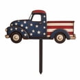 thumbnail image 2 of 4th of July Decoration Metal Yard Stake, 12" Outdoor Garden Decor Rustproof Metal Ornament for Patio Front Porch Flag Memorial Day Veterans Day Holiday Decorations, 2 of 8