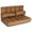 Brown, variant on Giantex Foldable Floor Sofa, 6-Position Adjustable Lounge Couch w/2 Pillows, Modern Mattress Video Gaming Lazy Man Suede Floor Seating Sofa for Bedroom, Living Room, Black