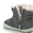 thumbnail image 5 of Baby Boys Girls Snow Boots, Toddler Infant Winter Warm Waterproof Prewalker Crib Shoes, 5 of 7