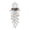 #1A, variant on Clearance! Christmas Crystal Cascade Hanging Light, Blue Crackle Ball Snowflake Decoration, Cascading Crystal Drop Hanging Decor for Christmas