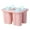 Pink, variant on Popsicles Molds, 4-Cavity Popsicle Maker Molds Silicone Popsicle Molds, Homemade Popcical Molds Ice Pop Molds