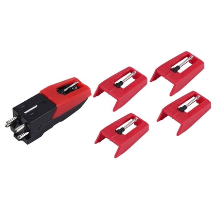 1 PC Record Player Cartridge with 4 PCS Diamond Stylus Replacement