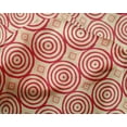 thumbnail image 4 of oneOone Silk Tabby Fabric Diamond & Circle Block Print Fabric BTY 42 Inch Wide, 4 of 4