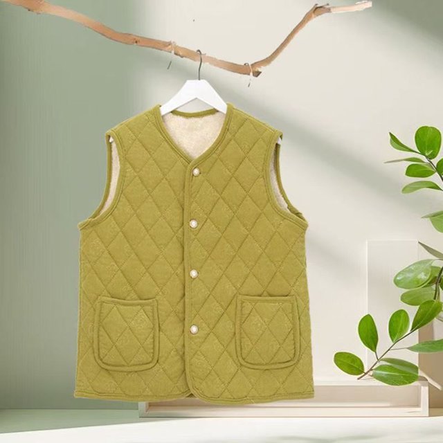 Chaquetas y abrigos casuales sin mangas y sin capucha para mujer, de invierno, de franela gruesa de color sólido con forro polar añadido, sin mangas, ropa cálida para el hogar, top de poliéster para m