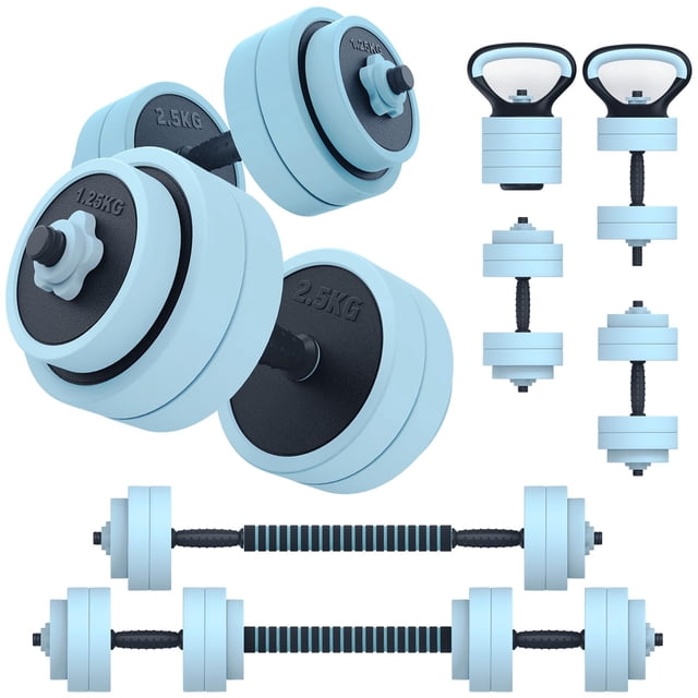 Set de mancuernas ajustables PASYOU 4 en 1, peso libre de 6 a 45 kg