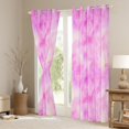 thumbnail image 3 of Manfei Pink Ink Watercolor Blackout Curtains Set of 2 (52x84 Each) for Teen, Oil Printing Window Curtains, Kawaii Cartoon Theme Curtains and Drapes, Curtains and Drapes Home Decor, 3 of 6