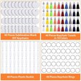 thumbnail image 3 of ruzhgo 160Pcs/Set Sublimation Keychain Ring Metal Home Door Car Key Holder Handbag Heats Transfer Self-assembly DIY Craft Keyrings, 3 of 6