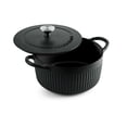 thumbnail image 2 of Tramontina Mesa 3.5 Qt Enameled Cast Iron Dutch Oven Black, 2 of 12