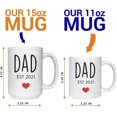 thumbnail image 4 of Mom And Dad Couples Mugs, Mom Dad Est Mugs, Mom Dad Mug Set, Custom Gift For Him, Custom Mugs, Ceramic Novelty Coffee Mugs 11oz, 15oz Mug, Tea Cup, Gift Present Mug For Birt, 4 of 4