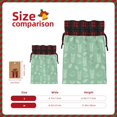 thumbnail image 3 of Kdxio Tropical Pineapple Christmas Drawstring Bags Xmas Buffalo Plaid Candy Bags Linen Treat Bags Christmas Gift Bags for Presents-Black, 3 of 8