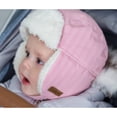 thumbnail image 3 of Juddlies - Winter Hats - Herringbone Pink - 0-6M, 3 of 5