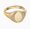 Yellow, variant on Plated Custom Gold Oval Ring Best Personalized Biography Sapphire Signet Ring for Women