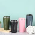 thumbnail image 5 of THLKIF 12oz Travel Mug for Car, Leakproof Lid, Insulated Double Walled Vacuum Stainless Steel Tumbler, Keeps Hot and Cold for Coffee, Tea, Beer, 380ml, 5 of 7