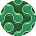 thumbnail image 1 of Ahgly Tapis d'Intérieur Lavable en Machine Carré Vert Émeraude Profond, 3 Pieds Carré, 1 of 7