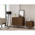 thumbnail image 2 of Manhattan Comfort Rockefeller Wood Dresser and Nightstand in Brown, 2 of 11