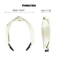 thumbnail image 5 of Unique Bargains Silk Knotted Headband Hairband for Women 1.2 Inch Wide White, 5 of 7