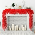 thumbnail image 4 of Dalrosia Christmas Tree Garland Decoration Pampas Grass Garland Faux Artificial Fabric Feathers Boho for Mantle Xmas Tree Home Farmhouse Christmas Holiday Party Supplies, 4 of 6
