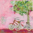 thumbnail image 3 of Day, Kellie 12x12 Black Modern Framed Museum Art Print Titled - Pink Bicycles, 3 of 5
