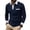 Blue, variant on CCRFTGI Mens Polo Shirts Casual Long Sleeve Shirt Classic Golf Polos collared shirts Army Green L