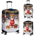 thumbnail image 2 of Happy New Year 2026 Basenji Holiday Balloons Party Snow Travel Luggage Cover African Barkless Dog Lover Suitcase Dust Protective Decor - 13018, 2 of 5