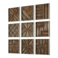 thumbnail image 5 of Uttermost Bryndle 9-Piece Fir and MDF Wall Panel Set in Silver/Woodtone, 5 of 8