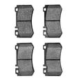thumbnail image 2 of KarParts360 For Mercedes-Benz CLK63 AMG 2007 2008 2009 Disc Brake Pads | Low Metallic Friction | Electronic Pad Wear Sensor | 64.5mm/2.54in Inner Height | 111.6mm/4.39in Inner Width, 2 of 4