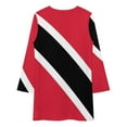 thumbnail image 3 of Flag Trinidad Tobago Loose Dress Evening Dress Summer Dresses for Women Luxury Dress Long Sleeved Dress, 3 of 4