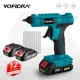 thumbnail image 2 of Pistola de pegamento caliente de alta temperatura Yofidra 100W 260° para arte y bricolaje, herramienta de reparación por calor, pistola de pegamento termofusible eléctrica para batería Makita de 18 V, 2 of 5