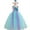 Blue-Purple, variant on KAWELL Girls Mermaid Princess Dress Kids Mermaid Costume Dress up for Ariel 3-4Years