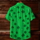 thumbnail image 3 of Ceisia St. Patrick's Day Men's Unisex Hawaiian Shirt | Summer Beach Casual Short Sleeve Button Down Gift Printed Top, 3 of 9
